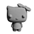 Hello Kitty Vinyl Figure 45th Anniversary 3D model small image 3