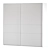 Sleek Trio Wardrobe Closet 3D model small image 2