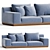 Stylish and Comfortable Alba Sofa 3D model small image 1