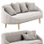 Elegant Curved Sofa Modway 3D model small image 4