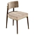 Modern Aster Frank Dining Chair 3D model small image 3