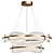 Caspian LED Chandelier with Metal Spheres 3D model small image 1