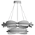 Caspian LED Chandelier with Metal Spheres 3D model small image 3