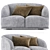 Modern 3-Seat Sofa Planete 3D model small image 2