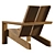 Palmetto Adirondack Chair: Summer Relaxation 3D model small image 3