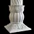 Ornate East Column Facades Kit 3D model small image 17