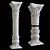 Ornate East Column Facades Kit 3D model small image 4