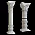 Ornate East Column Facades Kit 3D model small image 6