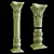 Ornate East Column Facades Kit 3D model small image 9