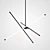 Rotating LED Cylinder Chandelier - NAVIGATOR 3D model small image 4