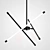 Rotating LED Cylinder Chandelier - NAVIGATOR 3D model small image 5