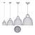 Scandium Pendant Lamp - Nordic Style 3D model small image 3