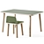 Modern Adjustable Evolving Table Set 3D model small image 4