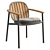 Elegant Teak Armchair: Twins Chair 3D model small image 2