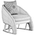 Modern 3D Sole Armchair Model 3D model small image 7