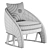 Modern 3D Sole Armchair Model 3D model small image 8
