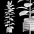 Glossy Ficus Elastica Indoor Plant 3D model small image 6