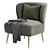 Elegant Soileau Accent Chair 3D model small image 4