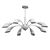 Radiant Glass Leaf Chandelier Set 3D model small image 6