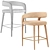 Velvet Lisette Dining Armchair Trio 3D model small image 4