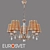 Eurosvet Alcamo Chandelier with 5 Lights 3D model small image 1