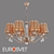 Alcamo Crystal Chandelier Eurosvet 3D model small image 1