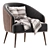 SHELBY Armchair by Cazarina: Modern Elegance 3D model small image 6