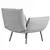 Modern Upholstered Low Seat Armchair 3D model small image 3