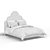 Elegant Camelia Bed - Highland Furniture 3D model small image 4