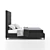 Dave Bed - Designer Soft Furniture 3D model small image 3