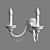 Eurosvet Lazzaro Wall Sconce Black/Bronze 3D model small image 2