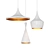 Industrial White Pendant Light Chandelier 3D model small image 2
