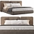 Modern Sand Dunes Inspired Bed 3D model small image 3