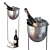 Modern Champagne Bucket Stand Display 3D model small image 1