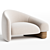 Raphael Navot Overlay Armchair Left 3D model small image 1