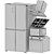 LG Built-In Kitchen Appliances Set 3D model small image 7
