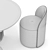  Elegant Strada Dining Set 3D model small image 7