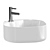 Modern White CeramaLux Washbasin 3D model small image 2