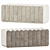 Elegant Bente Soft Seating Bench 3D model small image 1