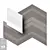Designer Line Gypsum Panel 3D model small image 1