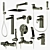 Roadster Bathroom Fixtures Set 3D model small image 2