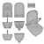 Modern Bathroom Set | Antonio Lupi 3D model small image 4