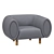Modern Tobi Armchair Model 2015 3D model small image 2