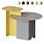 Scandinavian Style Round Coffee Table 3D model small image 3