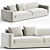 Modern Elegance Sparkle Sofa Bed 3D model small image 1