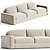 Elegant Erato Sofa: Stylish Comfort 3D model small image 1