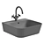 Hydra Corian Design Sink - 50CM 3D model small image 3