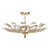 Elegant Brass Ceiling Light Fixture 3D model small image 1