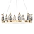 Regal Crystal Crown Chandelier 3D model small image 1