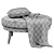 Gio Ottoman Dimensions Stylish Ottoman 3D model small image 5
